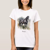 Spirit of the Wild Hengst, op maat T-shirt (Voorkant)