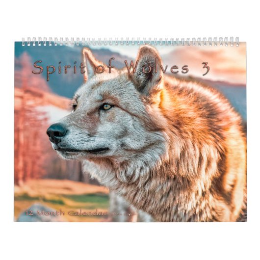 SPIRIT OF WOLVES ART #3 CALENDAR KALENDER (Hoes)