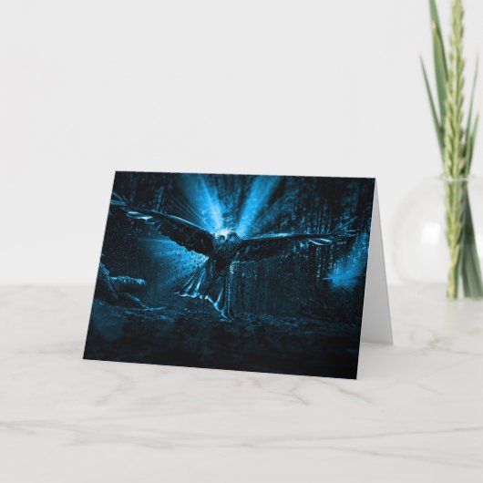 Spirit Owl Pagan Wenskaart Kaart (Voorkant)