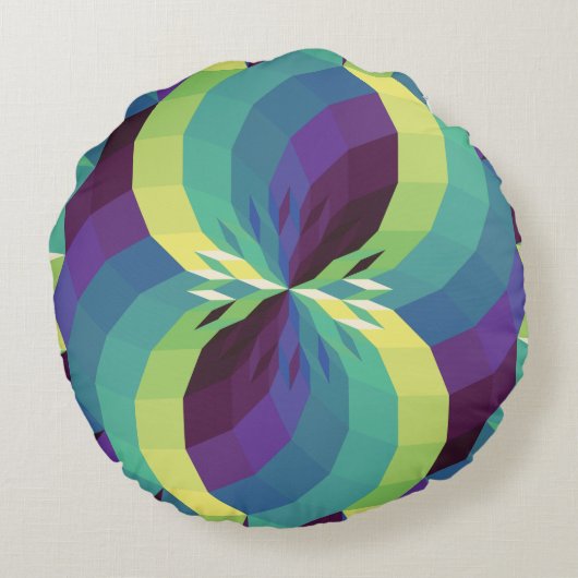 Spirit Pattern 888 Rond Kussen (Achterkant)