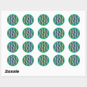 Spirit Pattern 888 Ronde Sticker (Vel)
