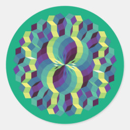 Spirit Pattern 888 Ronde Sticker