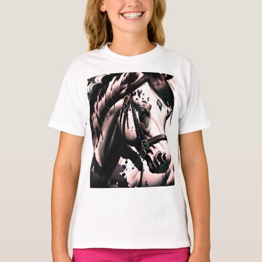 Spirit Pony 1 Roze T-shirt (Voorkant)