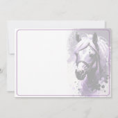 Spirit Pony 29 Verjaardagsuitnodiging Kaart (Achterkant)