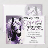 Spirit Pony 29 Verjaardagsuitnodiging Kaart (Voorkant / Achterkant)