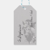 Spirit Pony 3 Zwart Cadeaulabel (Achterkant)