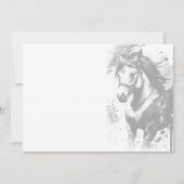 Spirit Pony 9 Verjaardagsuitnodiging Kaart (Achterkant)