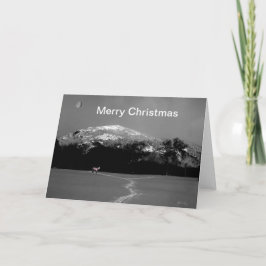 Spirit Pony onder Gibbous Moon Kerst Kaart