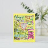 Spirit Prayer Inspirerend Guidance Art Briefkaarte Briefkaart (Staand voorkant)