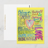 Spirit Prayer Inspirerend Guidance Art Briefkaarte Briefkaart (Voorkant / Achterkant)