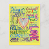 Spirit Prayer Inspirerend Guidance Art Briefkaarte Briefkaart (Voorkant)