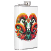 Spirit Ram – Bloemenhoorns & Aarde Wijsheid Heupfles (Rechts)