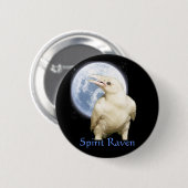"SPIRIT RAVEN" Buttonnen Ronde Button 5,7 Cm (Voorkant /achterkant)
