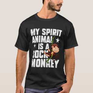 Spirit Sock Dierenaap Chimpansee Aap T-shirt