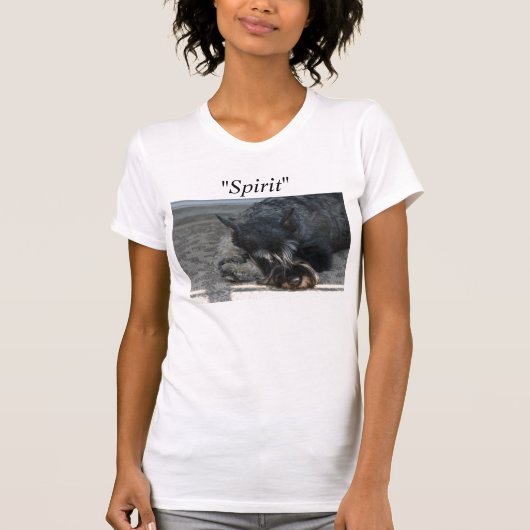 "Spirit" Standard Schnauzer Photo t-shirt (Voorkant)
