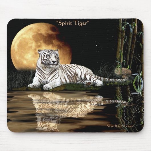 SPIRIT TIGER Big Cat Wildlife Mousepad Muismat (Voorkant)