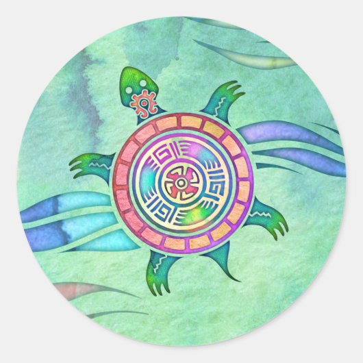Spirit Turtle Animal Totem Stickers (Voorkant)