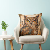 Spirit Uil Boho Patchwork Rustieke Volkskunst Kussen (Stoel)