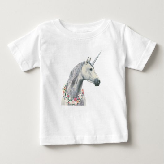 Spirit Unicorn met bloemen rond de nek (Voorkant)