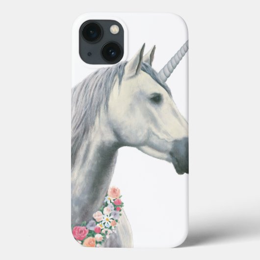 Spirit Unicorn met bloemen rond de nek Case-Mate iPhone Case (Achterkant)