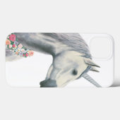 Spirit Unicorn met bloemen rond de nek Case-Mate iPhone Case (Achterkant (horizontaal))