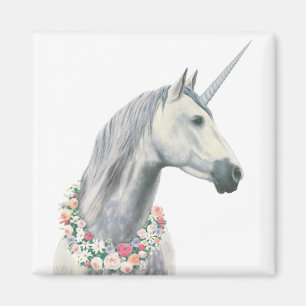 Spirit Unicorn met bloemen rond de nek Magneet