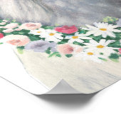 Spirit Unicorn met bloemen rond de nek Poster (Hoek)