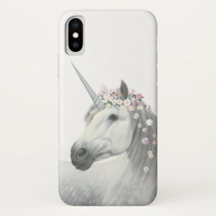 Spirit Unicorn met Flowers in Mane iPhone X Hoesje