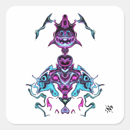 Spirit v1.1 vierkante sticker (Voorkant)