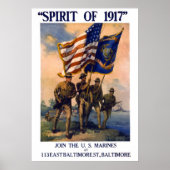 SPIRIT van 1917 U.S. MARINES Poster (Voorkant)