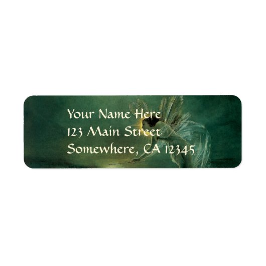 Spirit van de nacht door Grimshaw, Victoriaans fei Etiket (Voorkant)