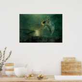 Spirit van de nacht door Grimshaw, Victoriaans fei Poster (Keuken)