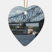 Spirit van Dubuque Steamboot Keramisch Ornament (Links)