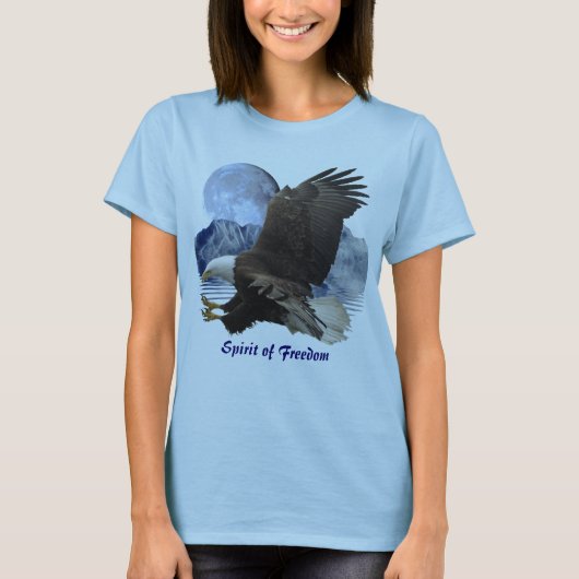 SPIRIT VAN FREEDOM Bald Eagle Wildlife Apparel T-shirt (Voorkant)