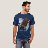 SPIRIT VAN FREEDOM Bald Eagle Wildlife Apparel T-shirt (Voorkant volledig)