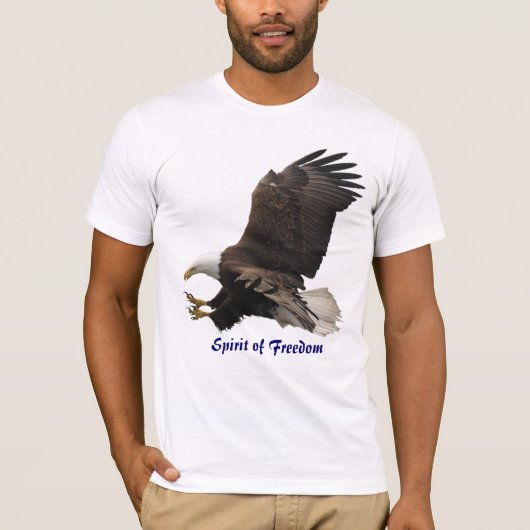 SPIRIT VAN FREEDOM Bald Eagle Wildlife T-Shirt (Voorkant)