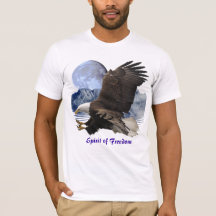 SPIRIT VAN FREEDOM Bald Eagle Wildlife T-Shirt