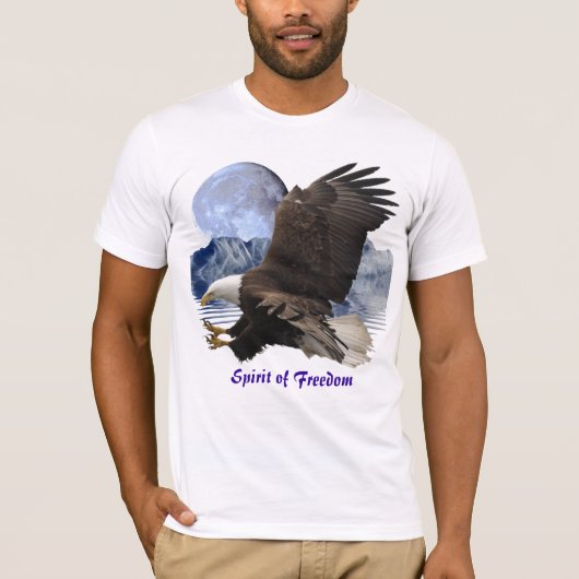 SPIRIT VAN FREEDOM Bald Eagle Wildlife T-Shirt (Voorkant)