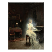Spirit van George Roux 1885 Glanzende Poster