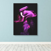 Spirit van het Dans 1-achtige golffilvas Canvas Afdruk (Insitu (Houten vloer))