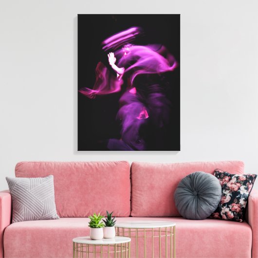 Spirit van het Dans 1-achtige golffilvas Canvas Afdruk (Insitu (Woonkamer))