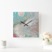 SPIRIT VAN PEARL BEAUTIFUL WALL CLOC VIERKANTE KLOK (Huis)