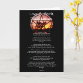 Spirit van Samhain Poem Card Kaart (Gele Bloem)