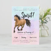 Spirit verjaardag Flat Uitnodiging 5 x 7 (Staand voorkant)