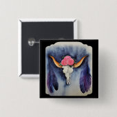 "Spirit" Vierkante Button 5,1 Cm (Voorkant /achterkant)