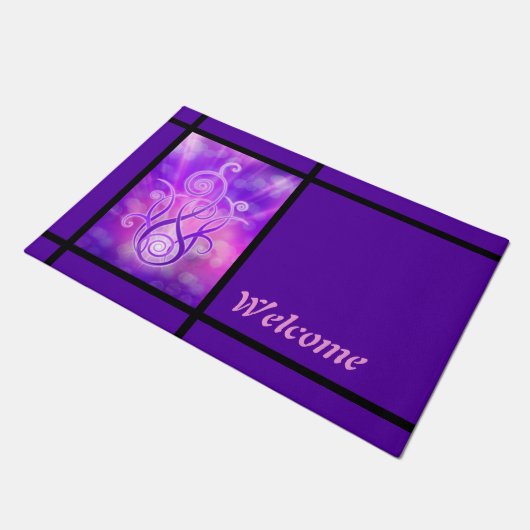 Spirit Violet Flame Design + jouw ideeën Deurmat (Schuin)