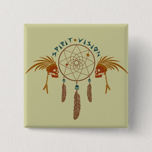 Spirit Vision Vierkante Button 5,1 Cm (Voorkant)