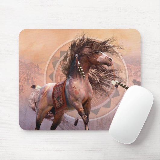 Spirit Warrior Art Mousepad Muismat (Met muis)