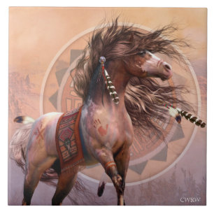 Spirit Warrior Art Tile Tegeltje