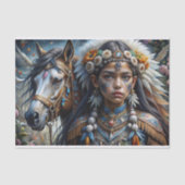 Spirit Warrior Decoupage Tissuepapier (Voorkant)